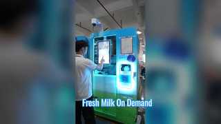 Halo生乳自動販売機 | 120L ミルク貯蔵システム 175 カップ大容量設計自動