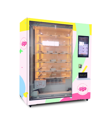 注文のロゴの寿司の自動販売機の小型ケーキBentoは自動販売機を固める
