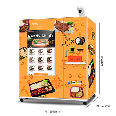 45S速い暖房が付いている大きいタッチ画面の冷凍食品の自動販売機のフル オートの冷凍食品の自動販売機