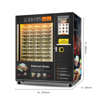 120箱の大きい容量の冷却し、熱する機能の自動食糧自動販売機