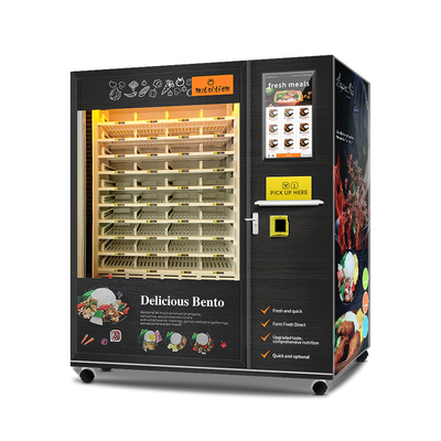 大容量のマイクロ波加熱が付いている自動ファースト・フードの朝食の食事のお弁当箱の熱い食糧自動販売機