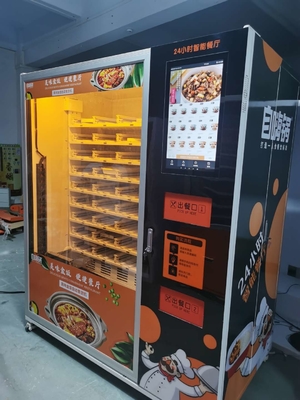 凍結する生鮮食品の食事のマイクロ波加熱の注文の自動販売機