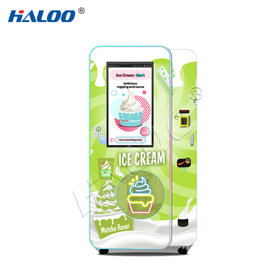 ハルー自販機 メーカー 32インチ広告 スマートタッチスクリーン アイスクリーム自販機