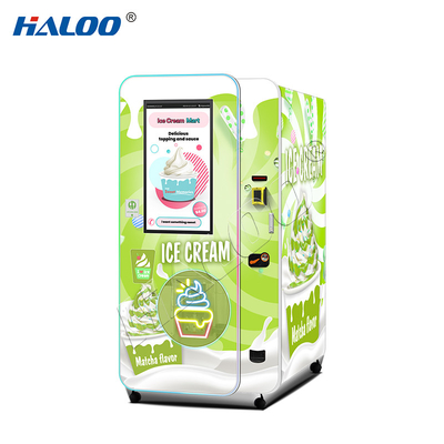 ハルー自販機 メーカー 32インチ広告 スマートタッチスクリーン アイスクリーム自販機