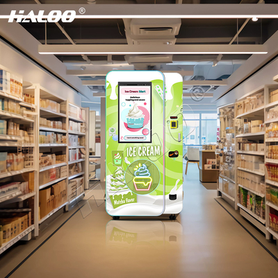 ハルー自販機 メーカー 32インチ広告 スマートタッチスクリーン アイスクリーム自販機