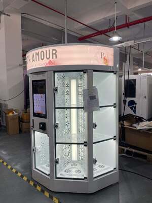 ハロー 新鮮花の自動販売機 ホワイト13ロッカー 大花束 ショッピングモール用 ホットセール クレジットカード決済システム