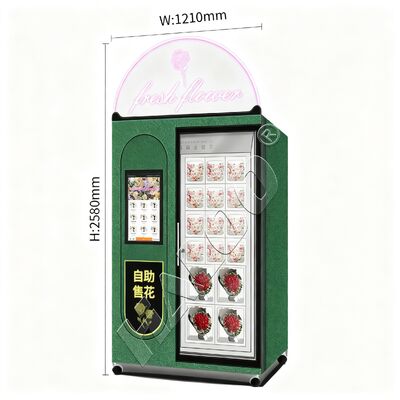 ハロー 新鮮花の自動販売機 ホワイト16ロッカー 大きい花束 ショッピングモール用 ホットセール クレジットカード決済システム