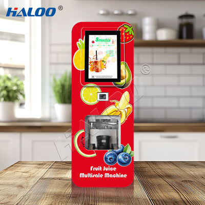 Haloo Fully Automatic Desktop Fresh Fruit Smoothie Blender, 10.1-inch Touchscreen Smoothie Vending Machine with SDK development capabilities