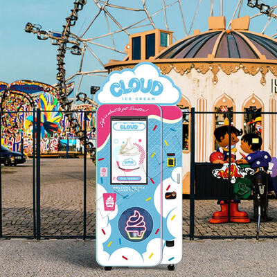 ハルーアイスクリーム自販機,上部ライトボックスとワームギア減速機,ブラジルから輸入されたEmbraco 1.5P圧縮機