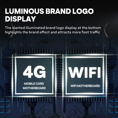 ハロ24グリッド スマート 自動販売ロッカー 厚くガルバネイドシート外殻と冷却システムを持つ3層のガラスドア