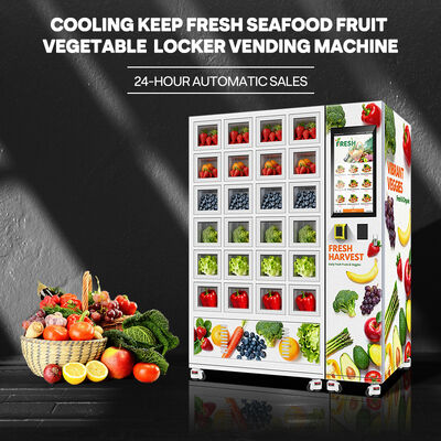 ハロ24グリッド スマート 自動販売ロッカー 厚くガルバネイドシート外殻と冷却システムを持つ3層のガラスドア