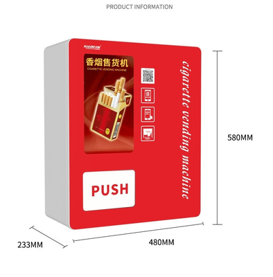 コンドームのペーパー タバコの壁に取り付けられた小型自動販売機