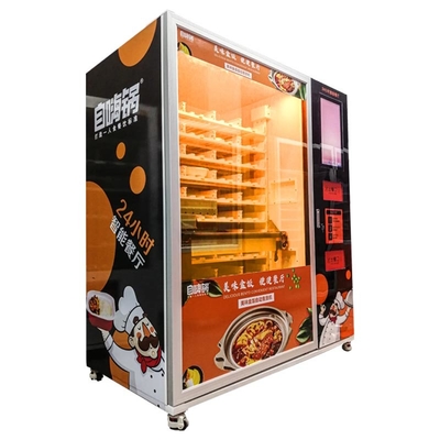 大きい容量の二重電子レンジが付いている新しく熱い食事の自動販売機