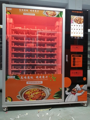 大きい容量の二重電子レンジが付いている新しく熱い食事の自動販売機