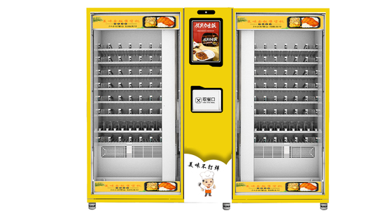 大学キャンパスの準備ができた食事の自動販売機の健康な食糧自動販売機