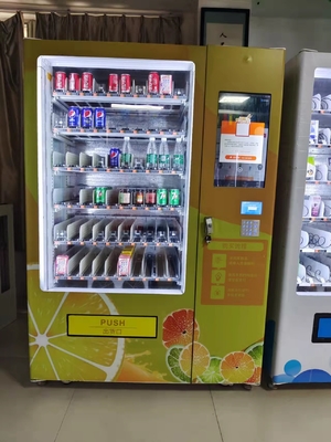 冷たい飲みものおよび軽食のスマートな自動販売機、コンベヤー ベルトの自動販売機 