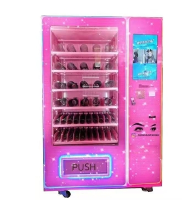 21.5インチのタッチ画面が付いているショッキング ピンクの毛の自動販売機の鞭の自動販売機