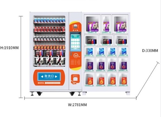 18ロッカーが付いている美容製品のためのOEM ODMの自動販売機